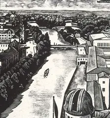 Guy Seymour Warre Malet, Deutsches Museum, Munich #6/30, wood engraving on paper