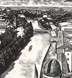 Guy Seymour Warre Malet, Deutsches Museum, Munich #6/30, wood engraving on paper