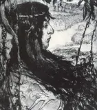 Archibald Standish Hartrick, Untitled - Portrait of a Woman, 1910, lithograph on paper