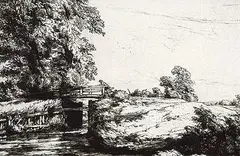 William Palmer Robins, Near Walberswick, England, 1925, etching on paper