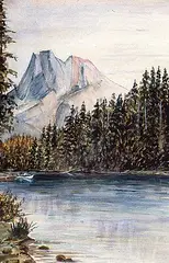 William Brymner, Near Field, B.C., watercolour on watercolour board