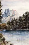 William Brymner, Near Field, B.C., watercolour on watercolour board