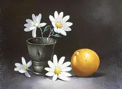 Victor Santos, Untitled - Still Life, 1970, oil on canvas