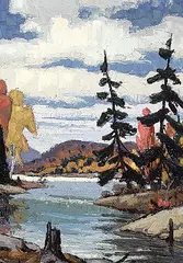 Big Hawk Lake by William Parsons, oil on board, sold Jan 1992