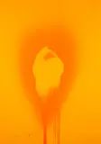 Otto Piene, Orange Yellow First, 1972, Farbserigrafie auf leichtem Karton
