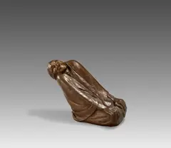 Lachende Alte by Ernst Barlach, Um 1936, Bronze mit brauner Patina, sold Jun 2025