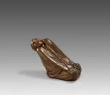 Ernst Barlach, Lachende Alte, Um 1936, Bronze mit brauner Patina