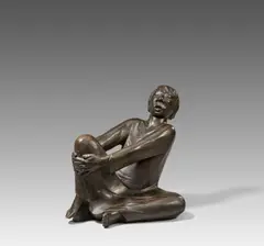 Ernst Barlach, Der singende Mann, 1928 (Entwurf), Bronze, braun patiniert