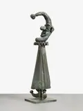 Kasperle by Karl Horst Hödicke, 1987, Bronze, grün patiniert, sold Jun 2025