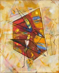 Max Ernst, Clairière, 1958, Öl auf Leinwand