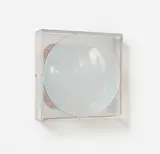 Ohne Titel (Spiegelobjekt) by Adolf Luther, 1972, Semitransparenter Konkavspiegel von Spiegel in Objektkasten, sold Apr 2025