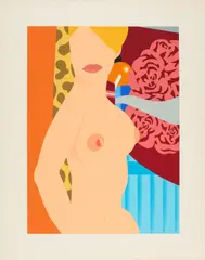 Nude by Tom Wesselmann, 1969, Farbserigrafie auf STRATHMORE (Trockenstempel), sold Sep 2025
