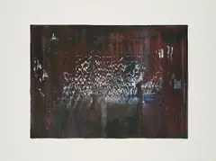 Gerhard Richter, Abstraktes Bild, 1990, Farboffset auf leichtem Karton