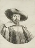 Rembrandt van Rijn, Samuel Manasse ben Israel, 1636, Radierung auf Papier