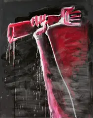 "Arms" by Karl Horst Hödicke, 1987, Polyesterharz auf Leinwand, sold Jun 2025