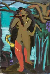 Ohne Titel (Eva) by Karl Horst Hödicke, 1983, Polyesterharz auf Leinwand, sold Dec 2025