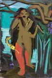 Karl Horst Hödicke, Ohne Titel (Eva), 1983, Polyesterharz auf Leinwand