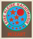 Robert Indiana, Eine kleine Nachtmusik, 1971, Farbserigrafie auf Karton
