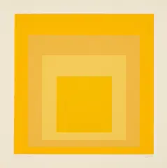 JKS by Josef Albers, 1970, Farbserigrafie auf Velin, sold Sep 2025