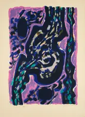 Alfred Manessier, Source, 1960/61, Farblithografie auf Bütten