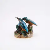 Meissen Figurengruppe Eisvögel by Meissen, 19.Jh, Porzellan, farbig staffiert, sold May 2025