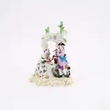 Musikantengruppe unter Ruinenbogen by Meissen, 20. Jh, Porzellan, farbig staffiert, gold dekoriert, sold May 2025