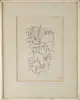 City View by George Grosz, Pen and ink on paper shows birdseye view of part of a city with buildings and trees, offered Aug 2004
