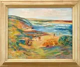 Mabel May Woodward, Beach Scene