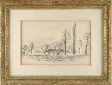 André Dunoyer de Segonzac, House and Trees