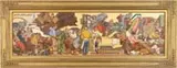 Dean Cornwell, Industrial Studies for Murals of Industry and Commerce, Oil on canvas study for the murals in the Los Angeles Public Library, Circa 1930
