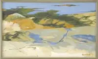 Denny Sinke Winters, Tidal Pool with Seaweed, Oil on canvas