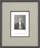 Asher Brown Durand, James Monroe, Colored engraving showing a half portrait of James Monroe engraved by Durand from a painting by J. Vanderlyn