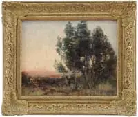 George A. Boyle, Impressionistic Landscape, Oil on canvas