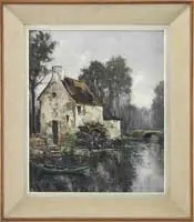 Marcel Masson, Moulin De Jarey, Oil on canvas