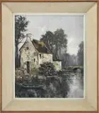 Marcel Masson, Moulin De Jarey, Oil on canvas