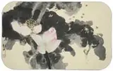 Untitled by Modern Painting, China, Zou Li, Splash ink and light color on paper, finely depicting bees and lotus blossoms on leafy branches with seedpods, offered Aug 2012