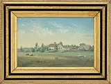 Gideon Eldon Bradbury, The Emery Homestead, Buxton, Maine, Oil on canvas