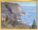 B. Miller, Blackhead Monhegan, Oil on canvas