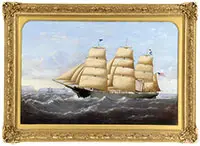 Samuel Walters, Clipper Ship “Nunquam Normio”, Off Great Orme, No, WALES. Oil on canvas
