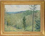 Charles Herbert Woodbury, Summer Landscape with View