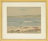 California Coastline by Maurice Braun, Watercolor, offered Feb 2014