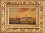 Warren Sheppard, Rounding Isle of Shoal Lighthouse, Oil on canvas