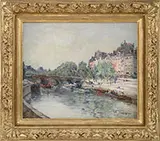 Stanislas Lépine, Along the Seine River in Summer