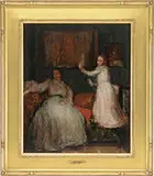 Elisha Kent Kane Wetherill, The Sisters, Oil on wood panel