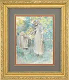 J. Alden Weir, Young Girl in Landscape