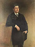 Léon Bonnat, Portrait of a Gentleman, Large oil on canvas