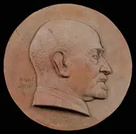 Bust Plaque of Augusto Floriano Jaccaci by Paul Manship, Terracotta plaque, offered Feb 2014