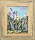 Clifford Jackson, Canadian Rockies, Oil on canvasboard