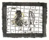 David Lynch, Untitled #25, 1999, Monoprint on handmade paper