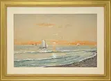 Edmund Darch Lewis, Sailing Under Sunset